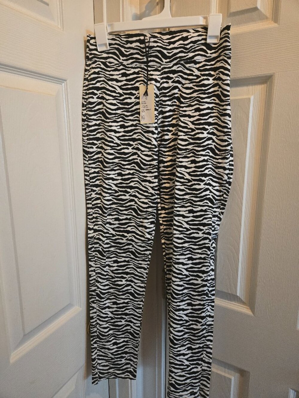 Lindy Bop Zebra Cigarette Pants, BNWT, UK 10/US 6-Medium